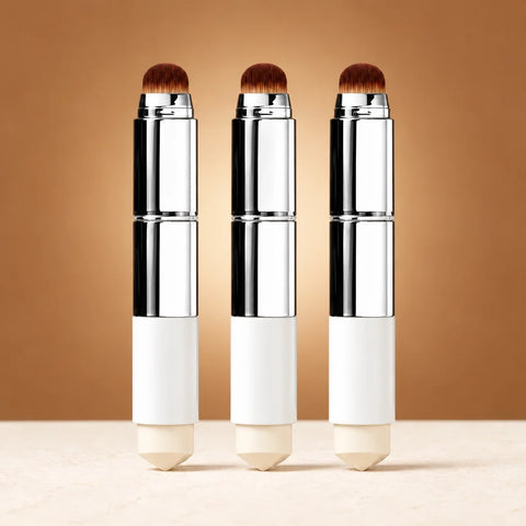 Keep the source image's exact square framing, limestone floor, light, backdrop, product scale and vi