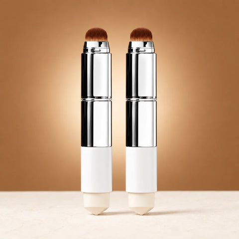 Keep the exact square framing, limestone floor, light, backdrop, product scale and arrangement of th
